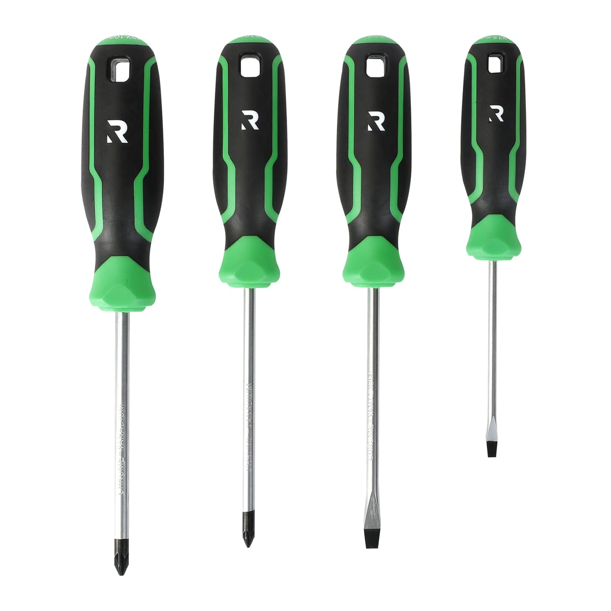 Rikä 4-Piece Magnetic Screwdriver Set | SL and PZ Chrome Vanadium